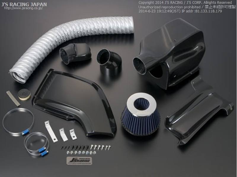 J&#39;S RACING FD2-R Tsuchinoko Air Intake System Carbon