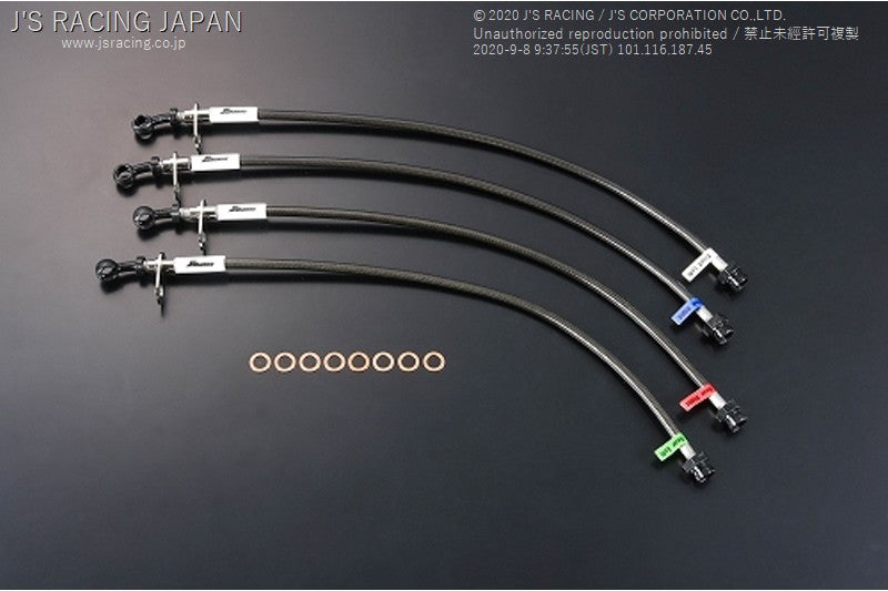 J'S RACING CL7 TSX EK9 Brake Line System (Steelfitting) - On The Run Motorsports