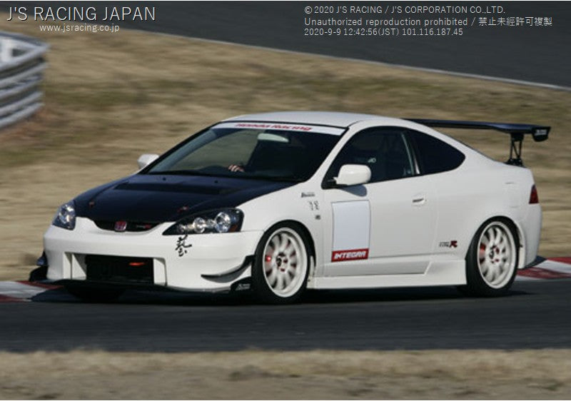 J&#39;S RACING DC5 Street Ver. front bumper w/ carbon under panel (late model) - On The Run Motorsports