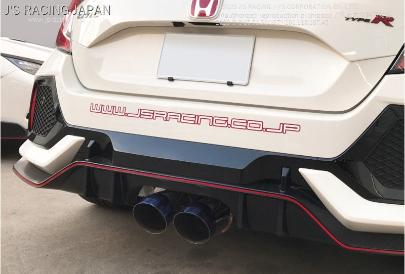 J&#39;S RACING FK8 SUS C304 Exhaust Plus Dual 70RS - On The Run Motorsports