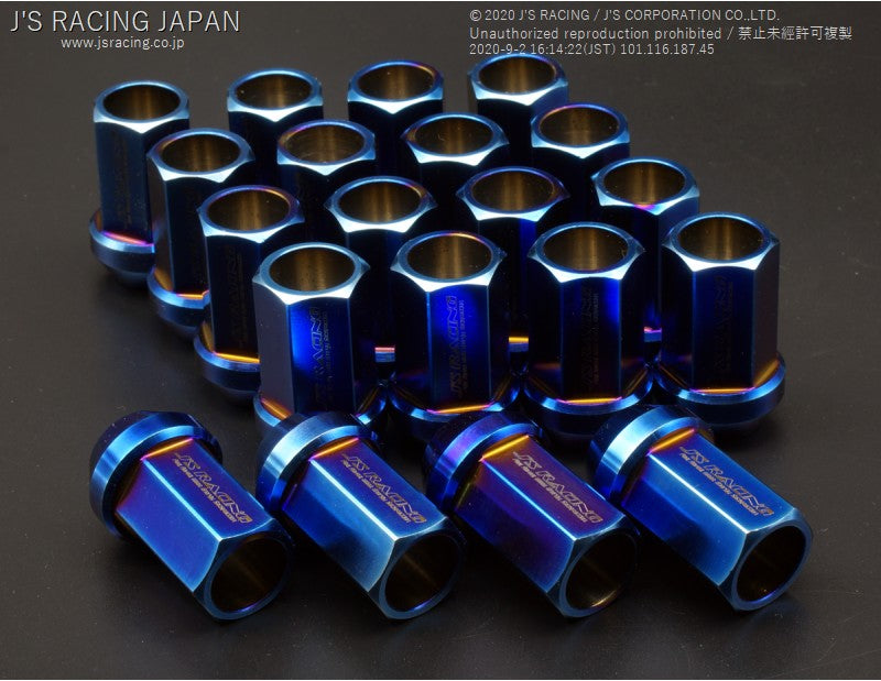 J&#39;S RACING Titanium wheel nuts 19HEX 20pcs - On The Run Motorsports