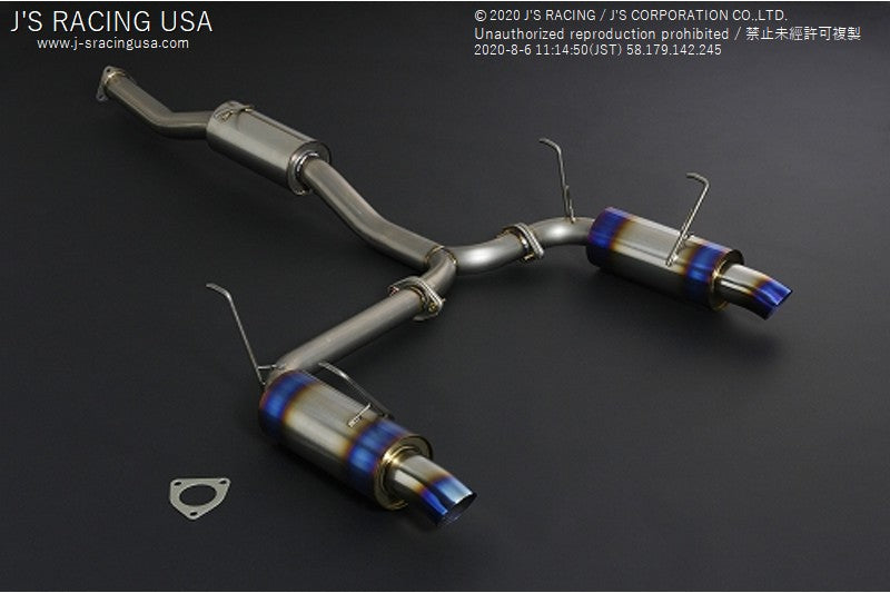 J&#39;S RACING S2000 AP1/2 R304 SUS Exhaust Dual 70RS - On The Run Motorsports