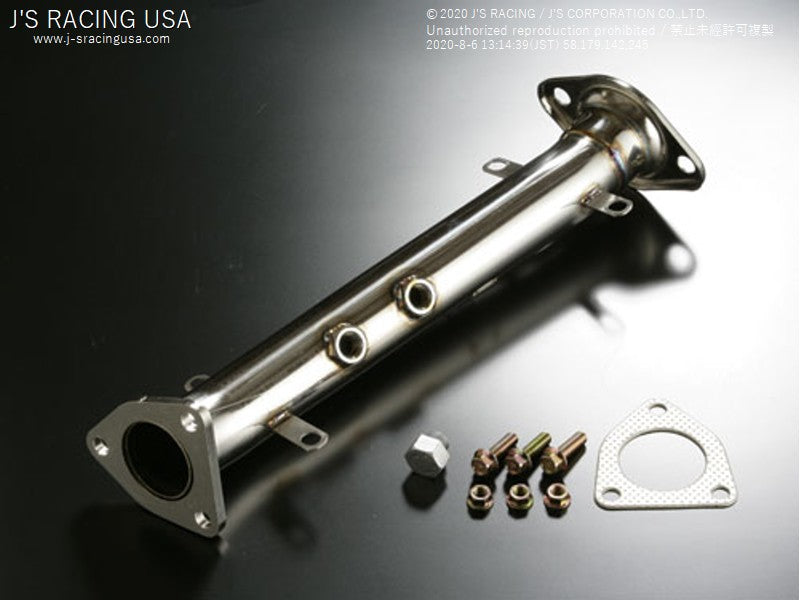 J&#39;S RACING S2000 SUS De-Cat Pipe 60mm - On The Run Motorsports